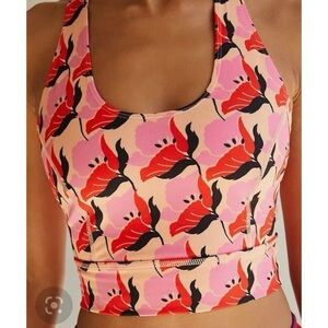 Free People Movement Ashford Synergy Crop Sports Bra Clementine Floral